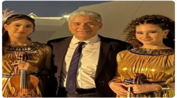 عبدالرحمن أبو زهرة يوجه رسالة فخر لابنتيه بعد عزفهما في افتتاح المتحف الكبير